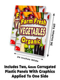 Farm Fresh Vegetables A-Frame Signs, Decals, or Panels