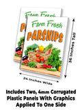 Farm Fresh Parsnips A-Frame Signs, Decals, or Panels