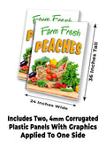 Farm Fresh Peaches A-Frame Signs, Decals, or Panels