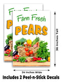 Farm Fresh Pears A-Frame Signs, Decals, or Panels