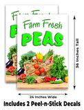 Farm Fresh Peas A-Frame Signs, Decals, or Panels