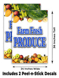 Farm Fresh Produce A-Frame Signs, Decals, or Panels