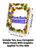Farm Fresh Produce A-Frame Signs, Decals, or Panels