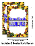 Farm Fresh Produce A-Frame Signs, Decals, or Panels