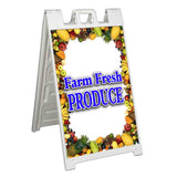 Farm Fresh Produce A-Frame Signs, Decals, or Panels