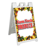Farm Fresh Produce A-Frame Signs, Decals, or Panels