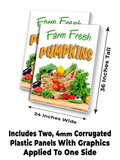Farm Fresh Pumpkins A-Frame Signs, Decals, or Panels