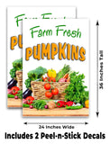 Farm Fresh Pumpkins A-Frame Signs, Decals, or Panels