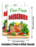 Farm Fresh Rasberries A-Frame Signs, Decals, or Panels