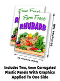 Farm Fresh Rubarb A-Frame Signs, Decals, or Panels