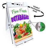 Farm Fresh Rutabagas A-Frame Signs, Decals, or Panels