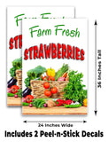 Farm Fresh Strawberries A-Frame Signs, Decals, or Panels