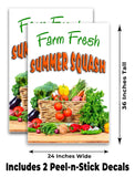 Farm Fresh Summer Squash A-Frame Signs, Decals, or Panels