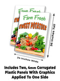 Farm Fresh Sweet Potatoes A-Frame Signs, Decals, or Panels