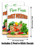Farm Fresh Sweet Potatoes A-Frame Signs, Decals, or Panels