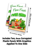 Farm Fresh Swiss Chard A-Frame Signs, Decals, or Panels