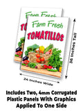 Farm Fresh Tomatillos A-Frame Signs, Decals, or Panels