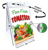 Farm Fresh Tomatoes A-Frame Signs, Decals, or Panels