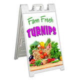 Farm Fresh Turnips A-Frame Signs, Decals, or Panels