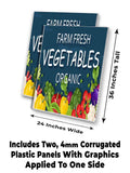Farm Fresh Organic A-Frame Signs, Decals, or Panels