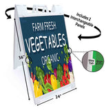 Farm Fresh Organic A-Frame Signs, Decals, or Panels