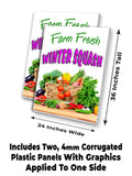 Fresh Winter Squash A-Frame Signs, Decals, or Panels