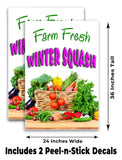 Fresh Winter Squash A-Frame Signs, Decals, or Panels