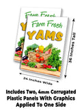 Farm Fresh Yams A-Frame Signs, Decals, or Panels