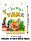 Farm Fresh Yams A-Frame Signs, Decals, or Panels