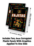 Fiesta Fajitas A-Frame Signs, Decals, or Panels
