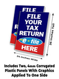 File Your Tax Return A-Frame Signs, Decals, or Panels