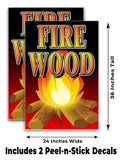 Fire Wood A-Frame Signs, Decals, or Panels