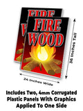 Fire Wood A-Frame Signs, Decals, or Panels