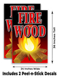 Fire Wood A-Frame Signs, Decals, or Panels