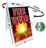 Fire Wood A-Frame Signs, Decals, or Panels