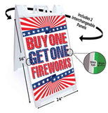 Fireworks A-Frame Signs, Decals, or Panels
