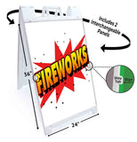 Fireworks A-Frame Signs, Decals, or Panels