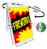 Fireworks Bang A-Frame Signs, Decals, or Panels