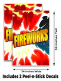 Fireworks Explosion A-Frame Signs, Decals, or Panels
