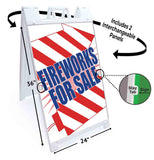 Fireworks For Sale A-Frame Signs, Decals, or Panels