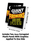 Fireworks A-Frame Signs, Decals, or Panels