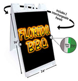 Florida BBQ A-Frame Signs, Decals, or Panels