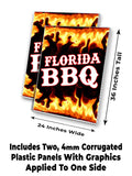 Florida BBQ A-Frame Signs, Decals, or Panels