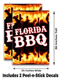 Florida BBQ A-Frame Signs, Decals, or Panels