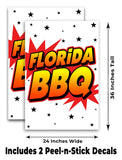 Florida BBQ A-Frame Signs, Decals, or Panels