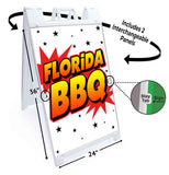 Florida BBQ A-Frame Signs, Decals, or Panels