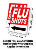Flu Shots A-Frame Signs, Decals, or Panels