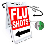 Flu Shots A-Frame Signs, Decals, or Panels