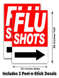 Flu Shots A-Frame Signs, Decals, or Panels