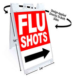 Flu Shots A-Frame Signs, Decals, or Panels